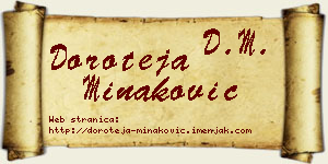 Doroteja Minaković vizit kartica